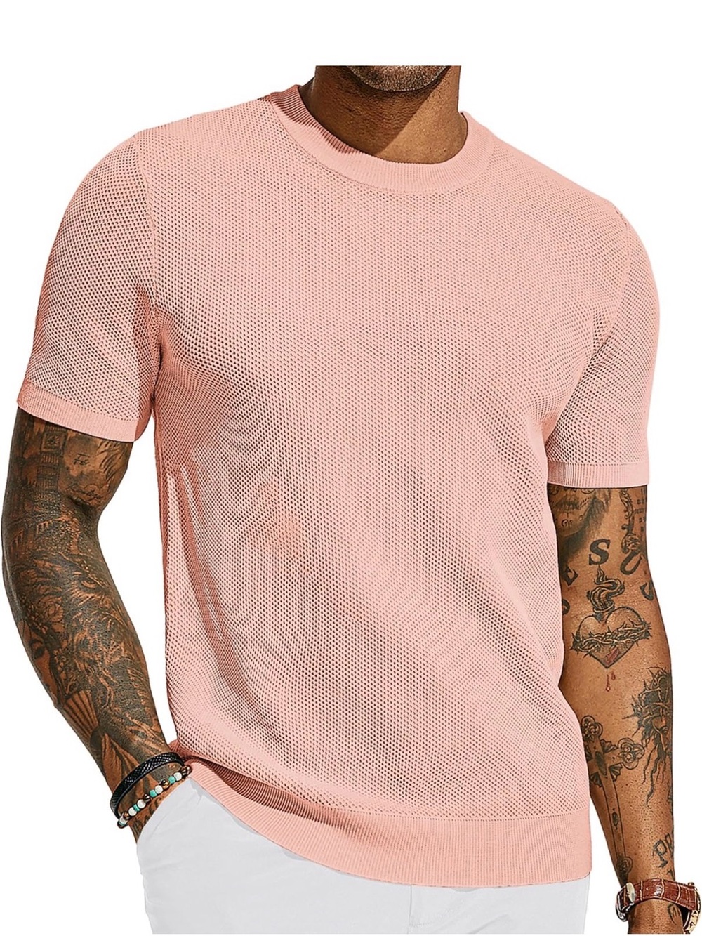 NWT Men's Paul Jones Short-Sleeve Crewneck Shirt large